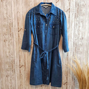 Women's Speed Limit Denim Dress, Size S, Blue